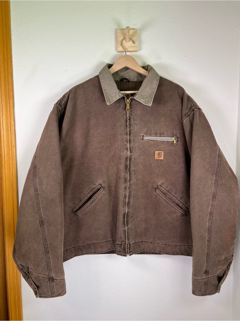 Vintage Carhartt Detroit Jacket J97 Chestnut Size 2XL Regular